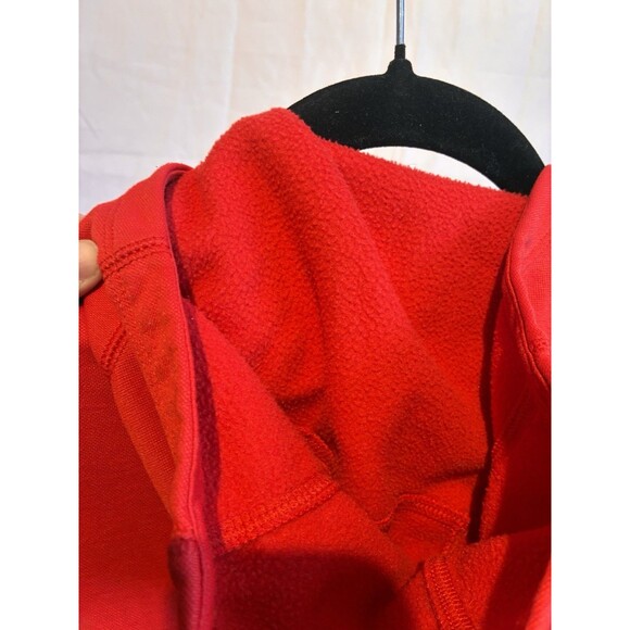 Nike Dri-Fit Hoodie Youth Small Red Black Swoosh Logo Pullover Athletic - Picture 6 of 10